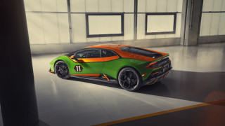 Green orange sports car garage 2 - bernardo cavallino free wallpaper