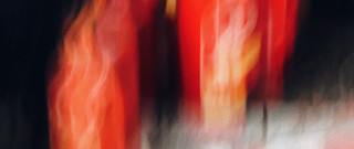 Blurry red yellow motion black - lyrical abstraction free wallpaper