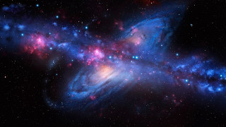 Colorful galaxy stars dust space - star and dust free wallpaper