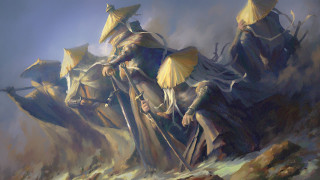 Umbrella group mountain fantasy magic - umbrella free wallpaper