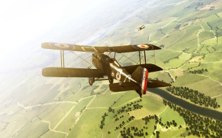 Small plane green countryside sky - bernard fleetwoodwalker free wallpaper