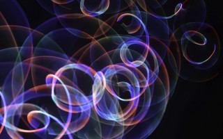 Bubbles air black blue volumetric - a bunch of bubbles free wallpaper