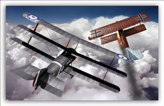 Plane flying sky clouds cross - barron storey free wallpaper for desktop