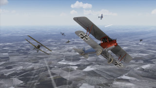 Planes flying water sky background - over a large body of water free wallpaper