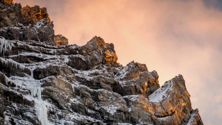 Mountain waterfall cloudy sky cityscape - carl hoppe free wallpaper for desktop