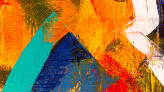 Abstract colorful geometric autumn fire - a colorful abstract design free wallpaper