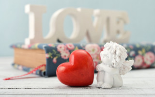 Angel heart love bokeh blurry - naive free wallpaper