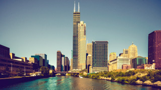 City river bridge tokyo skyline - tall building free wallpaper