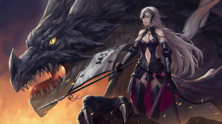 Jeanne d arc dragon fantasy - dragon art free wallpaper