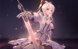White dress sword star galaxy - rossdraw global illumination free wallpaper
