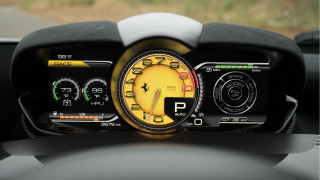 Car dashboard speedometer gauges grassy - a speedometer free wallpaper