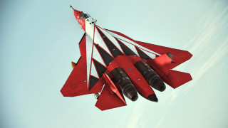 Red white fighter jet sky - fighter free wallpaper