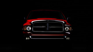 Red car dark hood headlights - its hood free wallpaper for desktop