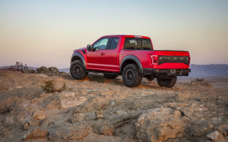 Red truck desert sunset cobra - a red truck free wallpaper for desktop