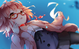 Kuriyama mirai blurry school uniform - her stomach free wallpaper