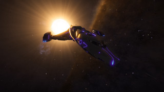 Space ship sky sun stars - the sky behind free wallpaper