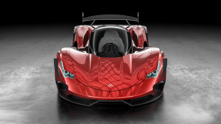 Red sports car black top 5 - a black top free wallpaper for desktop