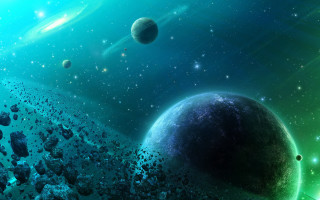 Space planet stars moon festival - a group of planets free wallpaper for desktop