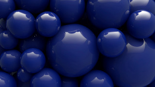 Blue balls stacked black white - blue ball free wallpaper
