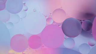 Bubbles floating pink blue gradient - a bunch of bubbles free wallpaper
