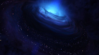 Large blue object space stars 2 - space free wallpaper for desktop