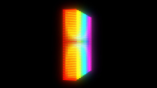 Rainbow holography raytraced black background - chromatic aberration free wallpaper