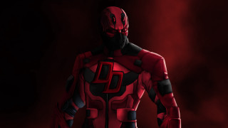 Man red black suit red - digital art free wallpaper for desktop