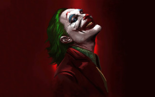 Joker green hair red suit - a red suit free wallpaper