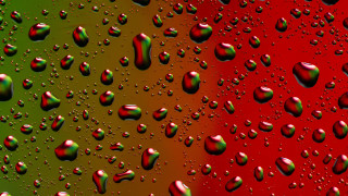 Red green water drops christmas - drop of water free wallpaper for desktop