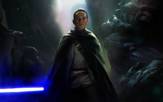 Woman star wars cave lightsaber 2 - clint cearley free wallpaper