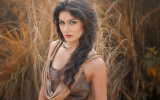 Woman ponytail field fireworks outdoor - bengal school of art free wallpaper