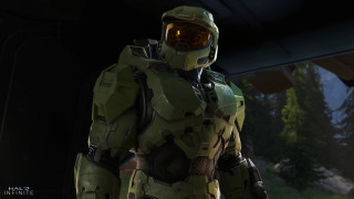 Man green suit forest helmet - a green suit free wallpaper