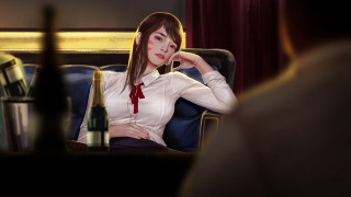 Woman wine bottle chen hong - chen hong free wallpaper