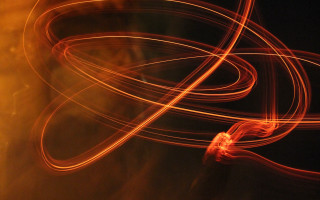 Blurry red object fire abstract - a blurry photo free wallpaper for desktop