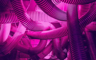 Purple black pipes red background - bruce nauman free wallpaper