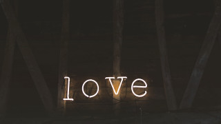 Neon love dark american romanticism - a neon sign free wallpaper