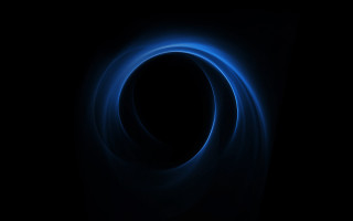 Dark blue ring black background - image free wallpaper for desktop