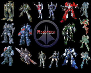 Robot action figures collection display - this picture free wallpaper