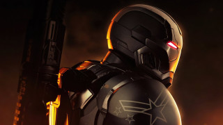 Futuristic man suit sword helmet - a helmet free wallpaper