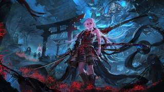 Fantasy woman sword demon armor 3 - a demon and demon free wallpaper