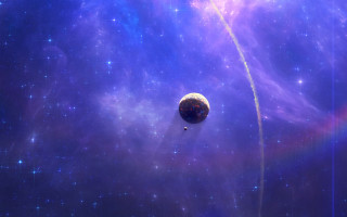 Space astronaut planet moon starry - cinematic matte painting free wallpaper