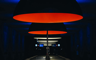 Long hallway checkered floor red - the end free wallpaper for desktop