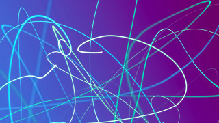 Blue purple lines bird manessier - an abstract drawing free wallpaper