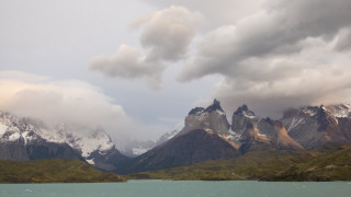 Mountain lake clouds snow capped 3 - emiliano ponzi free wallpaper