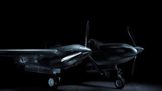 Small airplane dark lights open - the dark free wallpaper