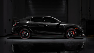 Black sports car garage night 3 - its door open free wallpaper for desktop