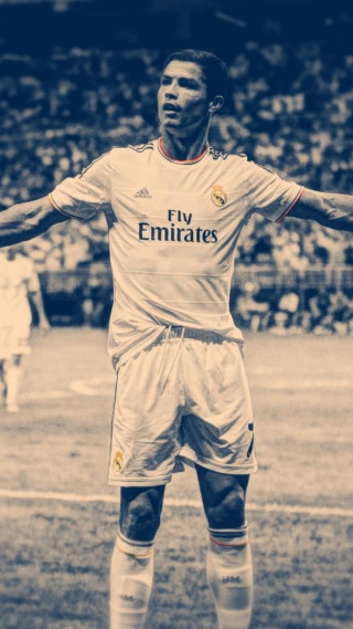 Man standing soccer field arms - his hands out free wallpaper for mobile