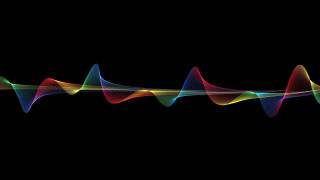 Colorful sound wave white line - a white line in the middle free wallpaper