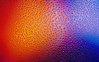 Rainbow water drops macro girl - water drop free wallpaper