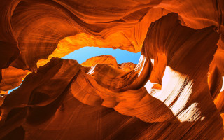 Canyon blue sky rock formation - a view of a canyon free wallpaper